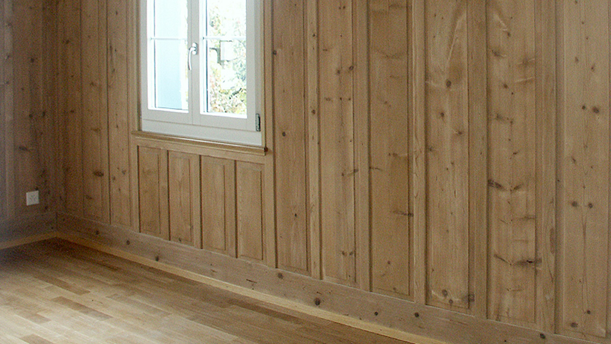 Wandtäfer Fichte im Landhausstil