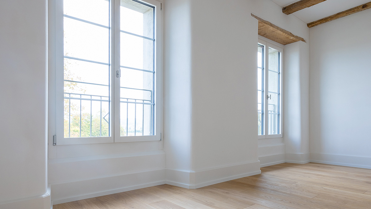 Wohnzimmer-Renovation im Landhausstil