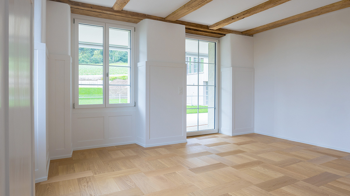 Renoviertes Wohnzimmer im Landhaussstil